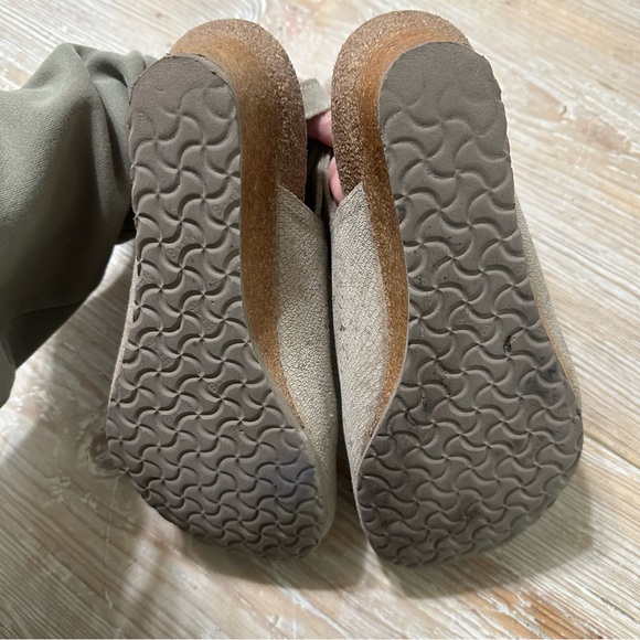 Birkenstock Papillio Esra Wedge Leather Boho Clog Sz 38 - Picture 11 of 12